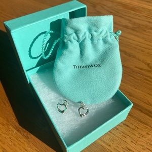 Tiffany and Co Elsa Peretti heart shaped earrings